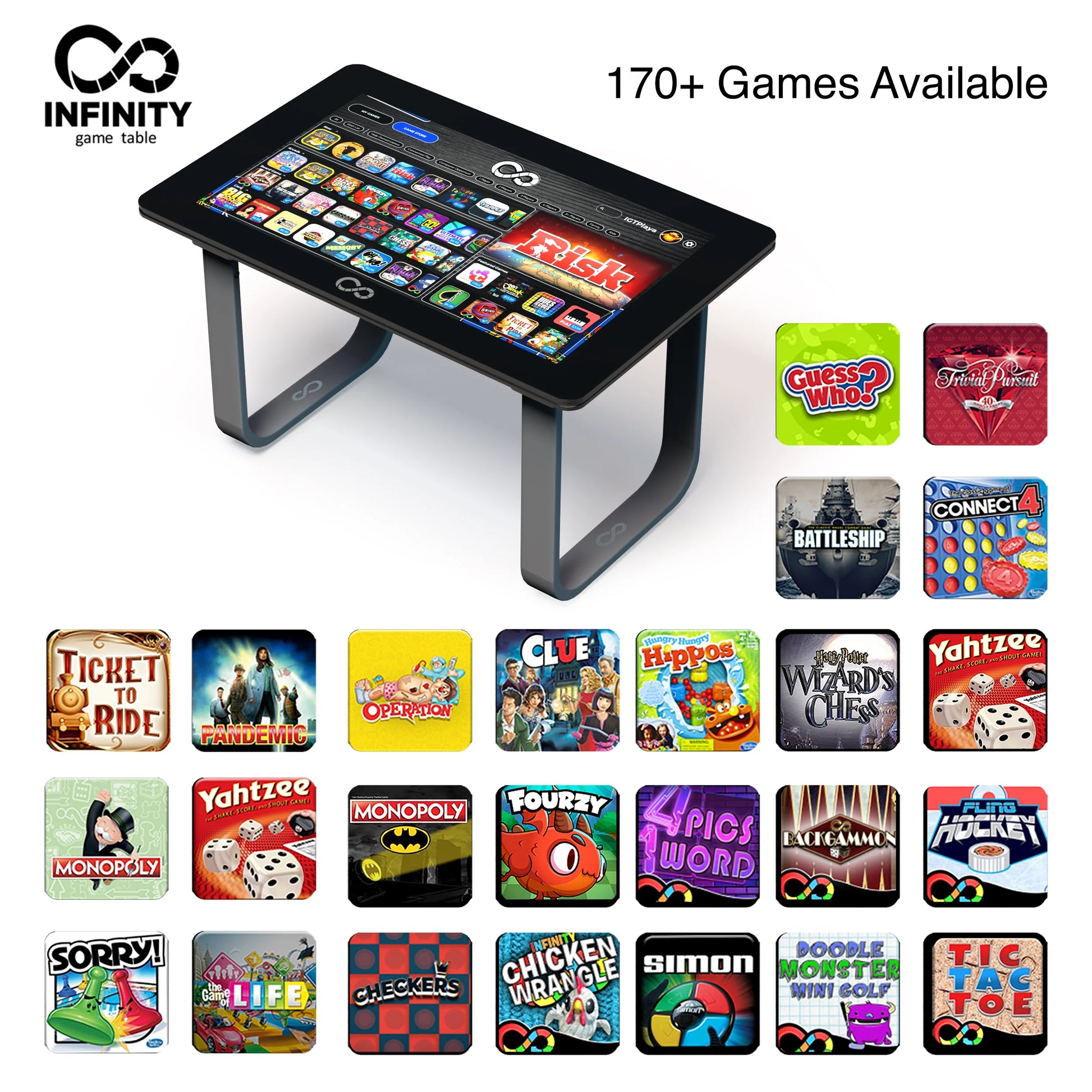 All-in-One Multiplayer Game Table with WiFi