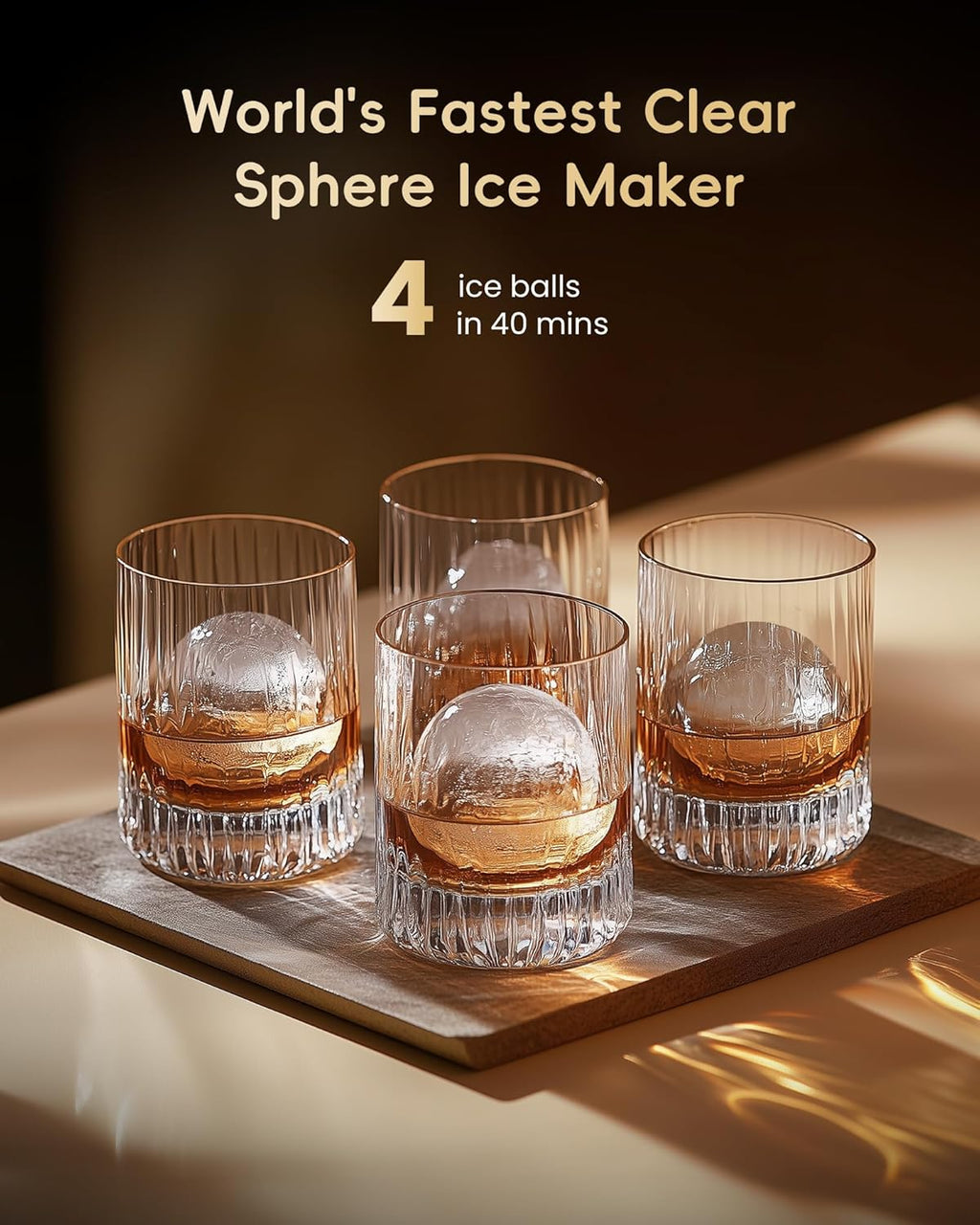 Ice Ball Maker with CrystalFlux Technology