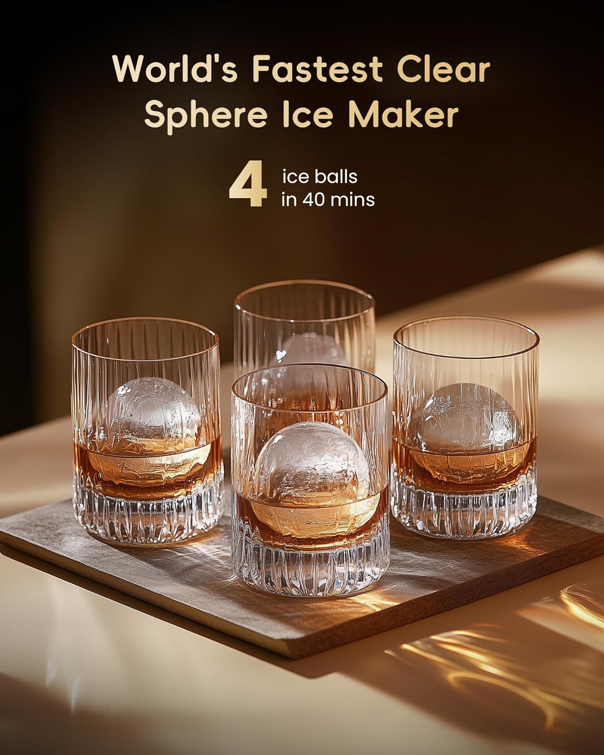 Ice Ball Maker with CrystalFlux Technology